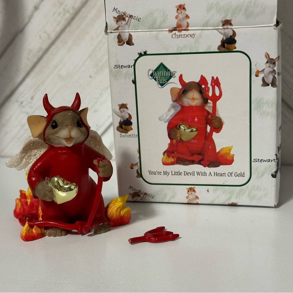 Fitz and Floyd charming tails “ you’re my little devil with a heart of gold”